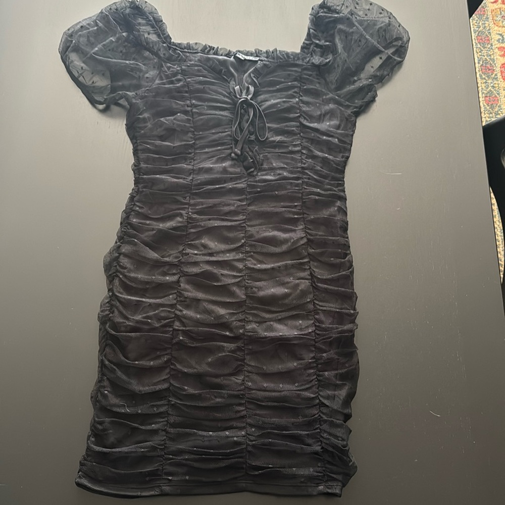 Haute Monde Black Mini Dress